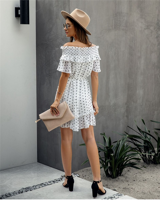 White Bohemian Summer Dress