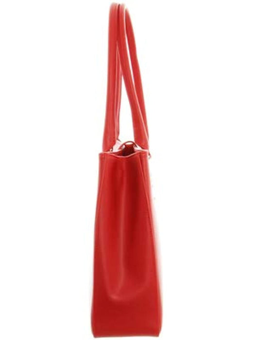 Sac porté épaule en cuir Rouge