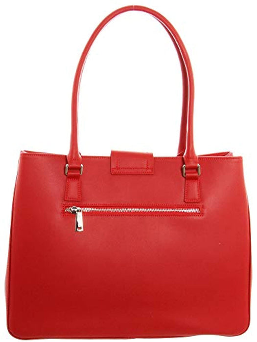 Sac porté épaule en cuir Rouge