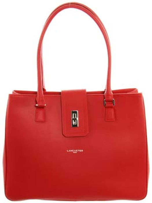 Sac porté épaule en cuir Rouge