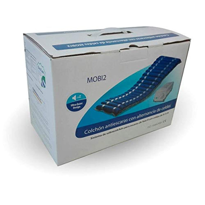 Anti-Decubitus Alternating Air Mattress With Compressor Blue