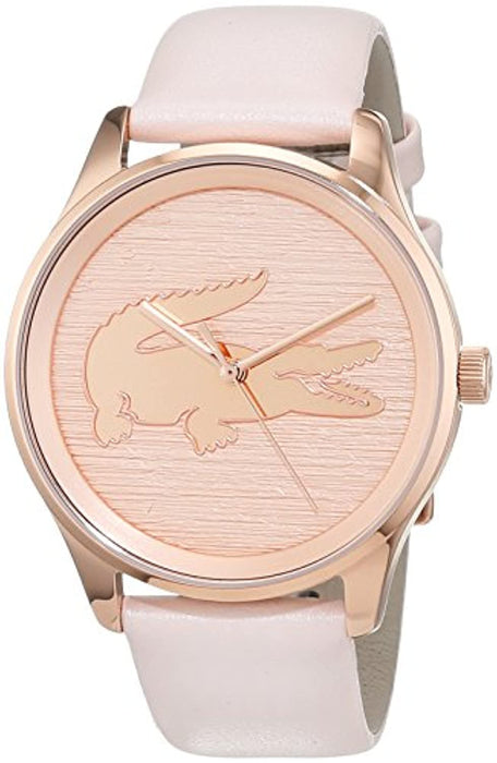 Lacoste - Montre Bracelet Cuir Rose