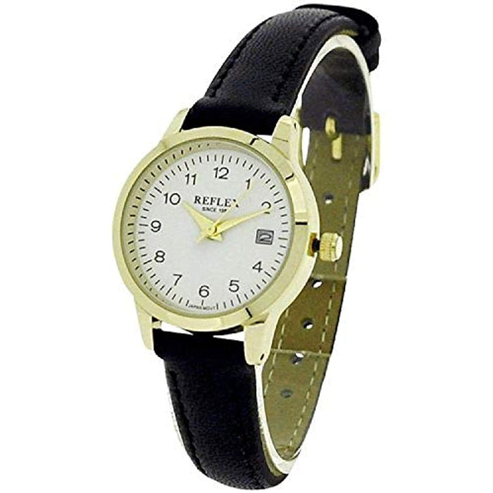 Montre Femme Tendance Cadran Blanc Doré