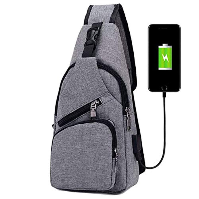 Sac à Poitrine avec Chargement USB pour Homme & Femme