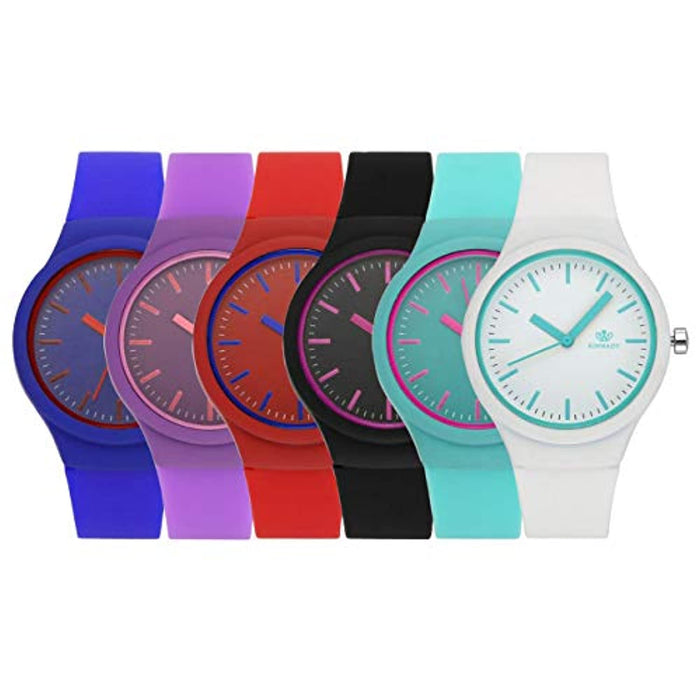 Montre Femme à  Bracelet en Silicone Sans Chiffres