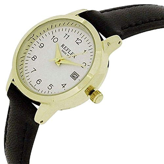 Montre Femme Tendance Cadran Blanc Doré