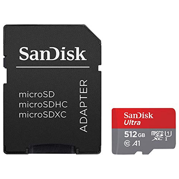 SanDisk Carte Mémoire microSDXC Ultra 512 Go jusqu'à 100MB/S