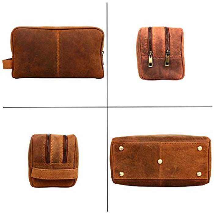 Trousse de Toilette Homme Cuir Véritable