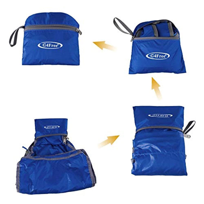 Sac à Dos Petit 20L Pliable Ultra-Léger Imperméable pour Camping Randonnée Vélo Femme