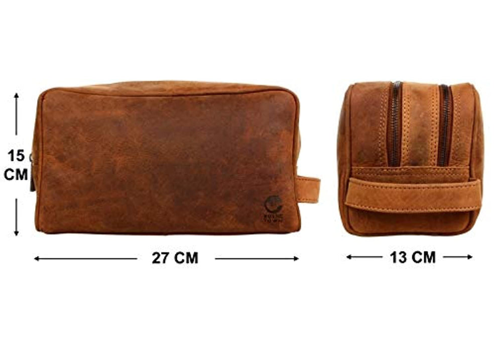 Trousse de Toilette Homme Cuir Véritable