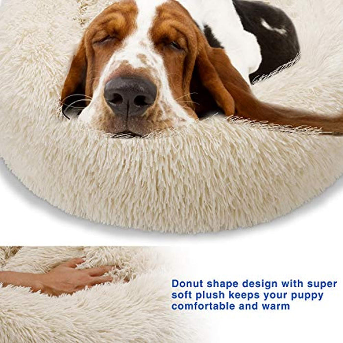 Coussin Apaisant Pour Chats et Petits Chiens de Taille Moyenne 70cm Beige