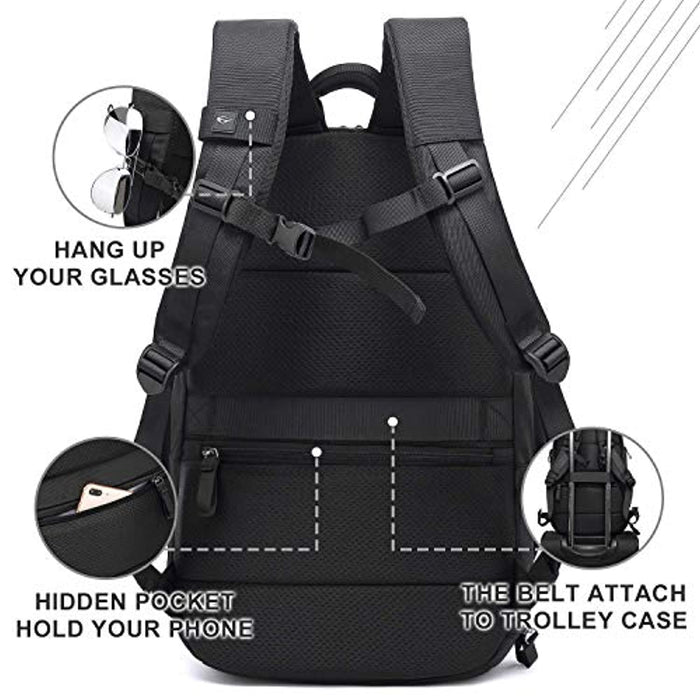 Sac à Dos Ordinateur Portable 15.6" avec Compartiment à Chaussures