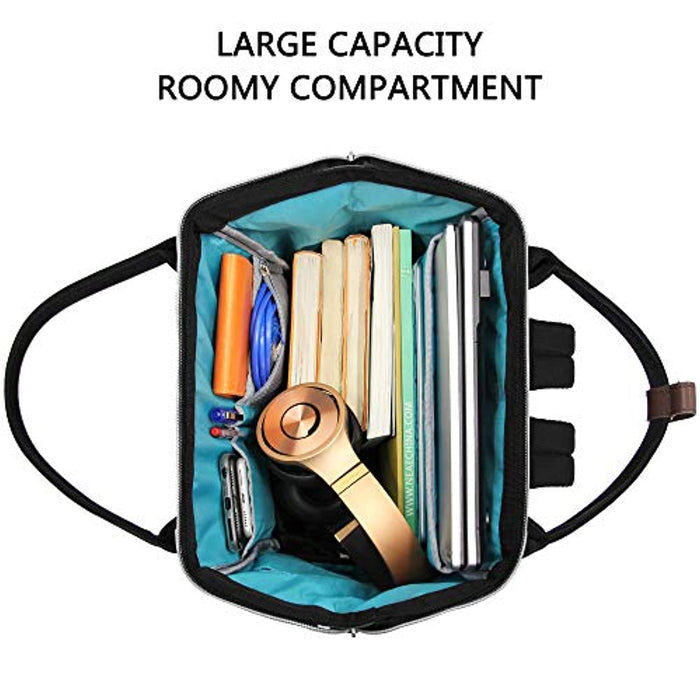 Sac À Dos Ordinateur Élégant Femme avec Port USB Cuir