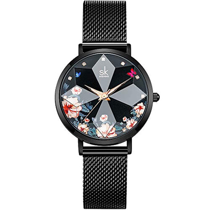 Montre Noire Femme Pas Cher Ultra-Mince