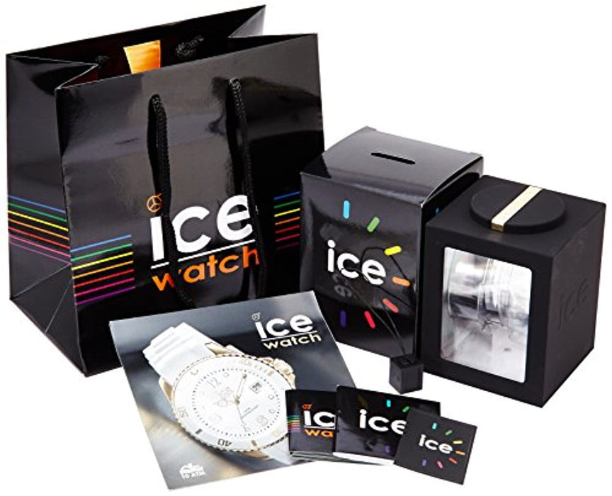 Ice Watch Glam Black Montre Noire pour Femme avec Bracelet en Silicone