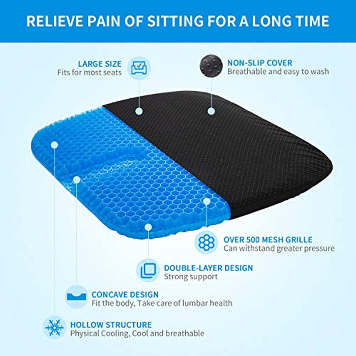 Anti-Decubitus Gel Cushion For Non-Slip Wheelchairs