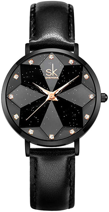 Montre Noire Femme Pas Cher Ultra-Mince