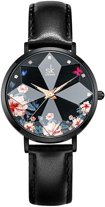 Montre Noire Femme Pas Cher Ultra-Mince