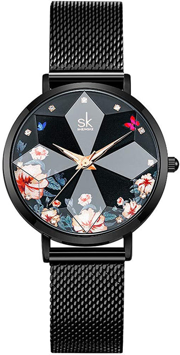 Montre Noire Femme Pas Cher Ultra-Mince