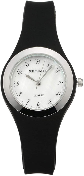 Montre Analogique à Quartz Femme Pas Cher Avec Bracelet en silicone Cadran blanc