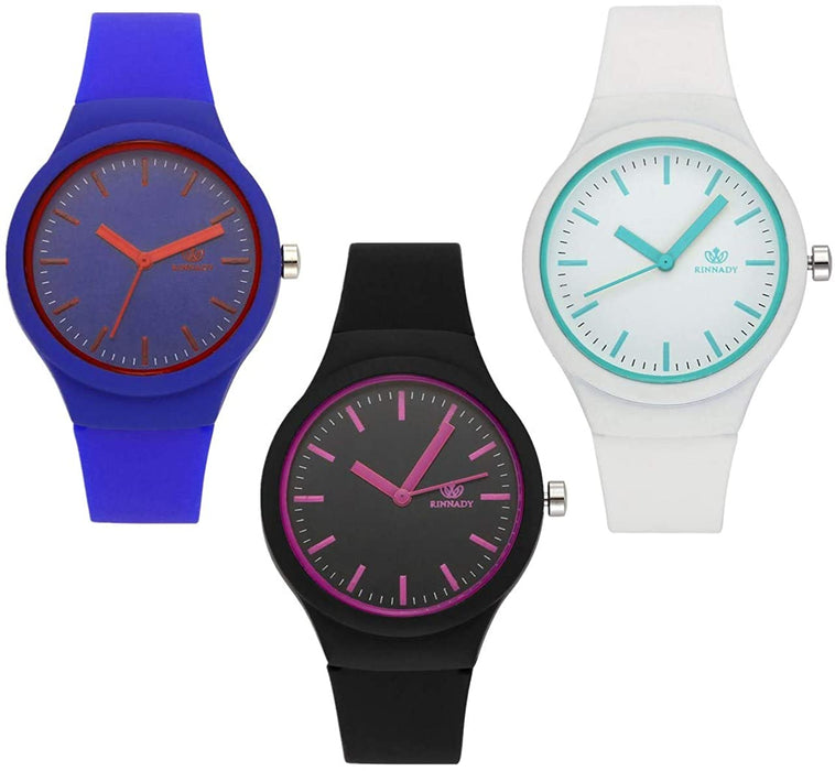 Montre Femme à  Bracelet en Silicone Sans Chiffres