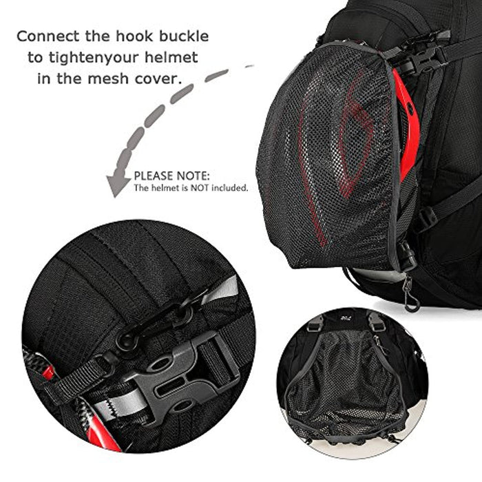 20L Rucksack Ultraleichte Wandertasche mit Regenschutz zum Radfahren