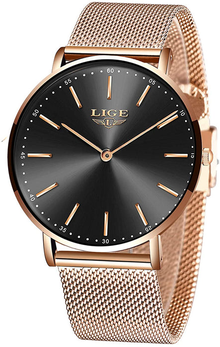 Montre Femme  Luxe Étanche en Acier Inoxydable