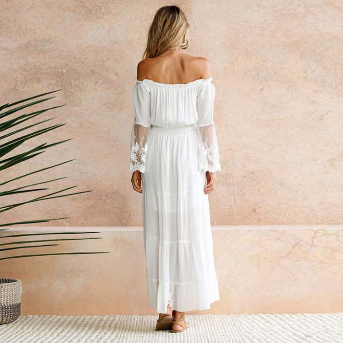 White Bohemian Style Dress