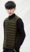 Gilet en duvet de canard pour homme vert militaire