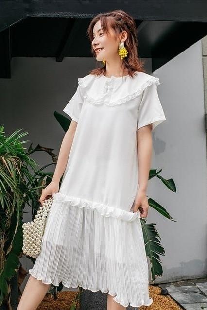 Robe Blanche Fluide Longue Bohème Pas Cher