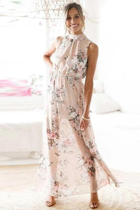 Böhmisches Blumen-Boho-Kleid