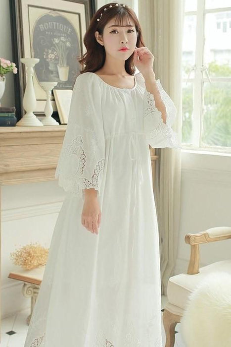 Robe Longue Blanche Bohème