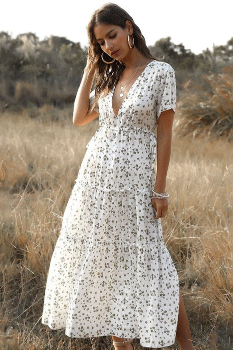 Long Bohemian Champetre Dress