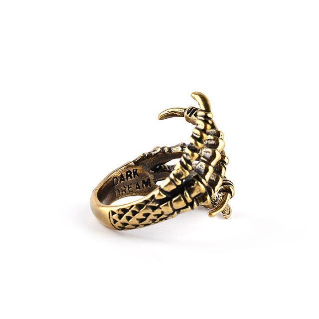 BAGUE VIKING - Griffes de Dragon