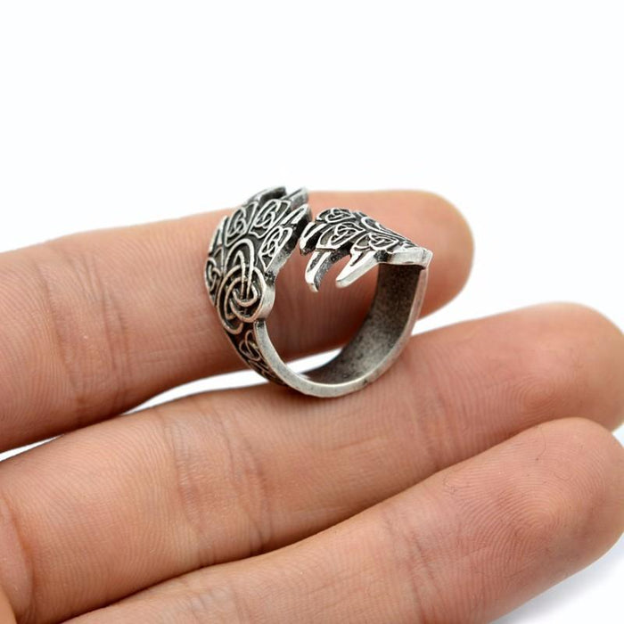 BAGUE VIKING - Griffes de Fenrir