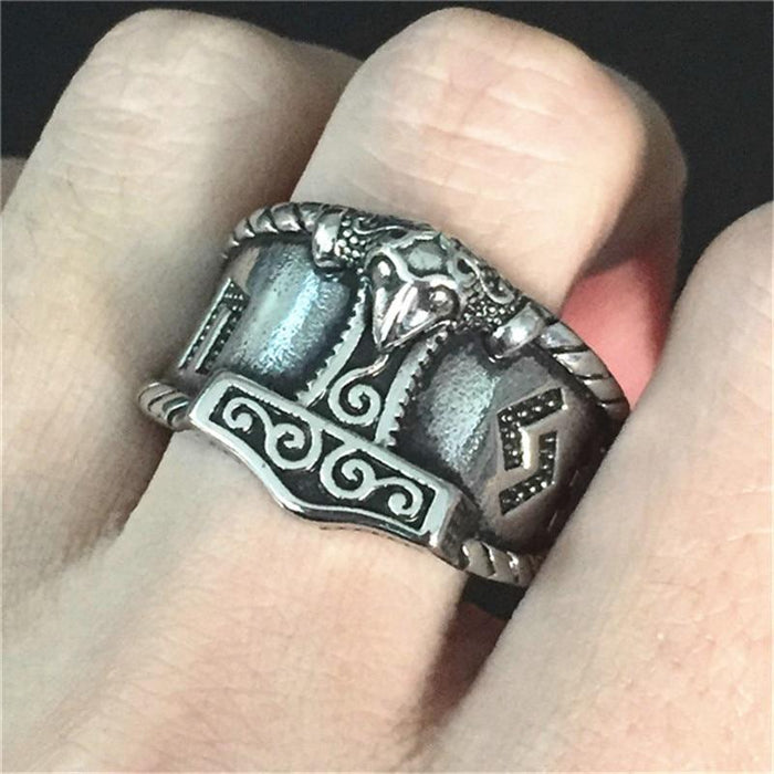 BAGUE VIKING - Marteau de Thor