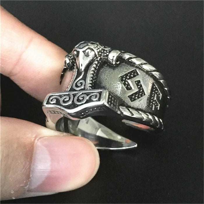 BAGUE VIKING - Marteau de Thor