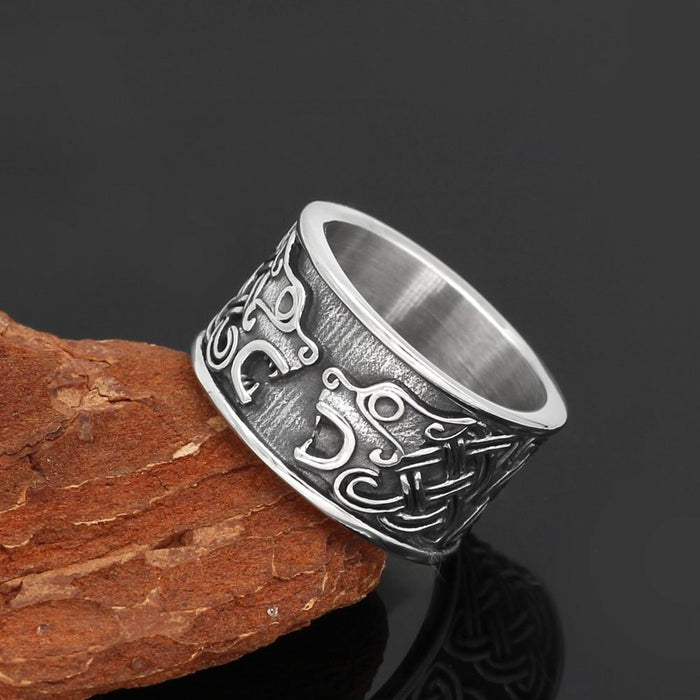 Bague Viking<br>Tête D'Ours</br>