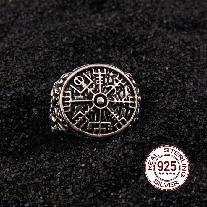 BAGUE VIKING ARGENT - VEGVISIR