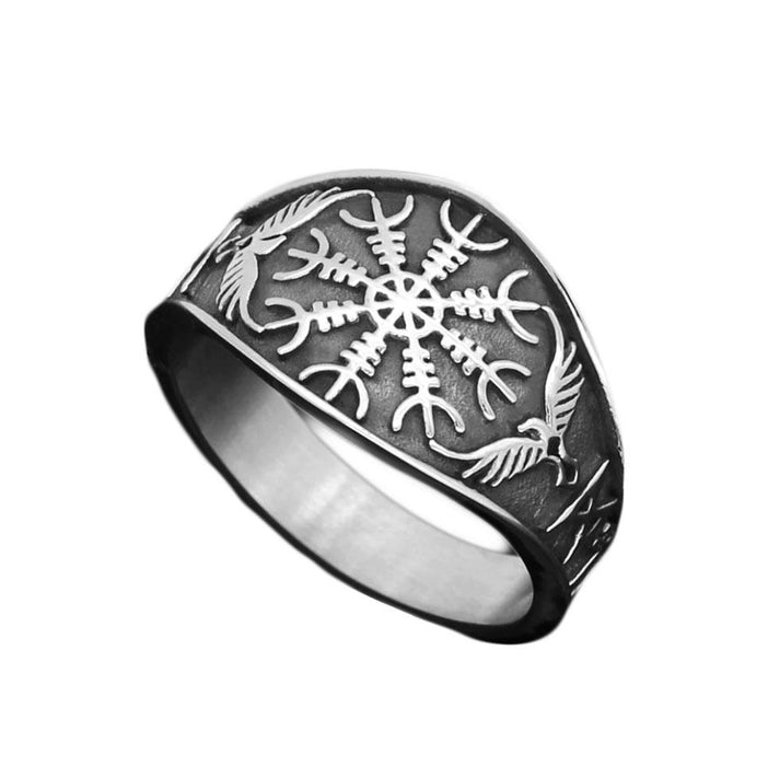 Bague Homme <br>Corbeau Viking</br>