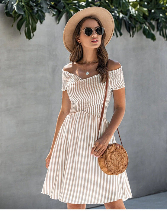 White Bohemian Chic Short Dress