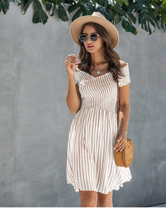 White Bohemian Chic Short Dress