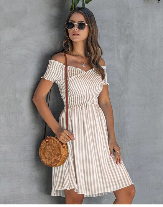 White Bohemian Chic Short Dress