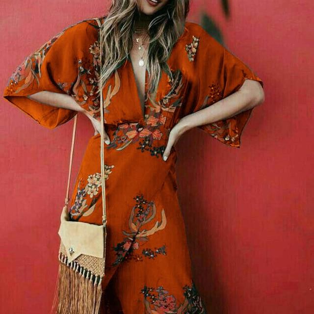 Long Flowy Bohemian Dress