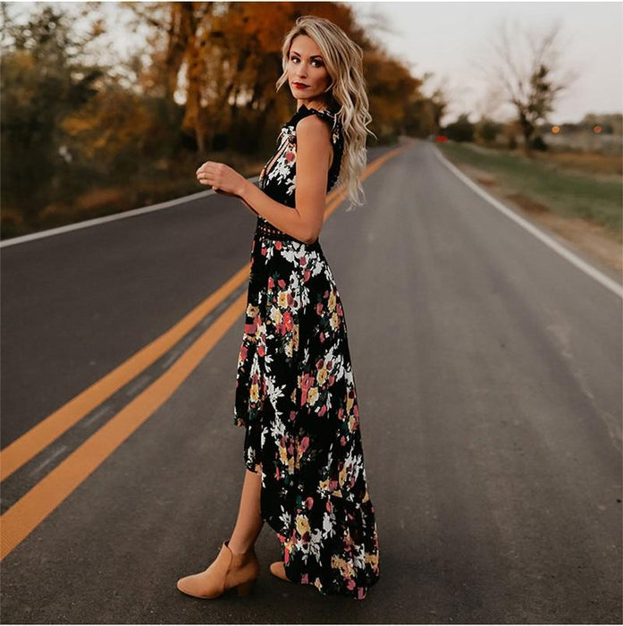 Black Bohemian Long Dress