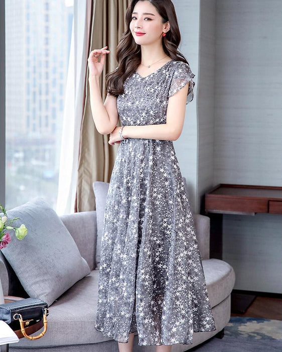 Spring Bohemian Long Dress