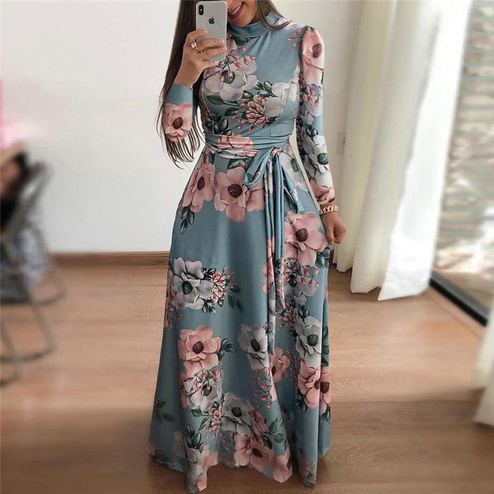 Robe Bohème Chic Manche Longue devant