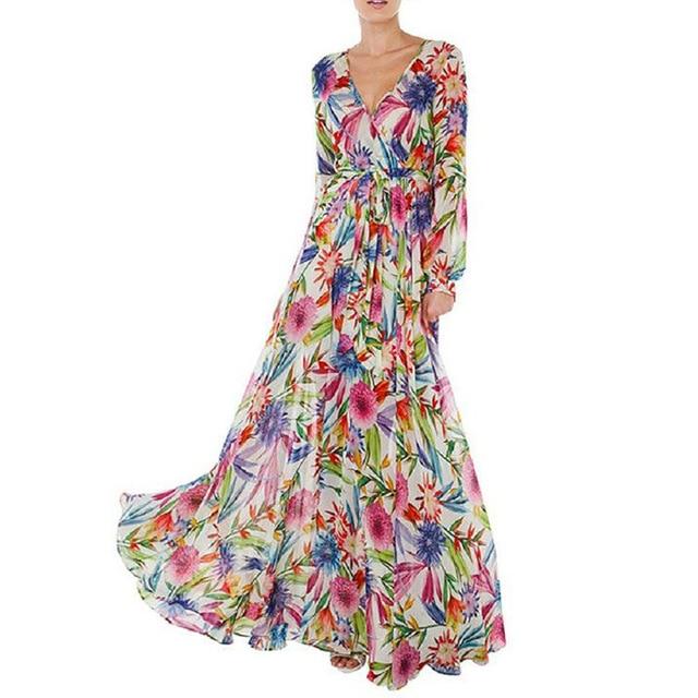 Long Bohemian Dress Nature