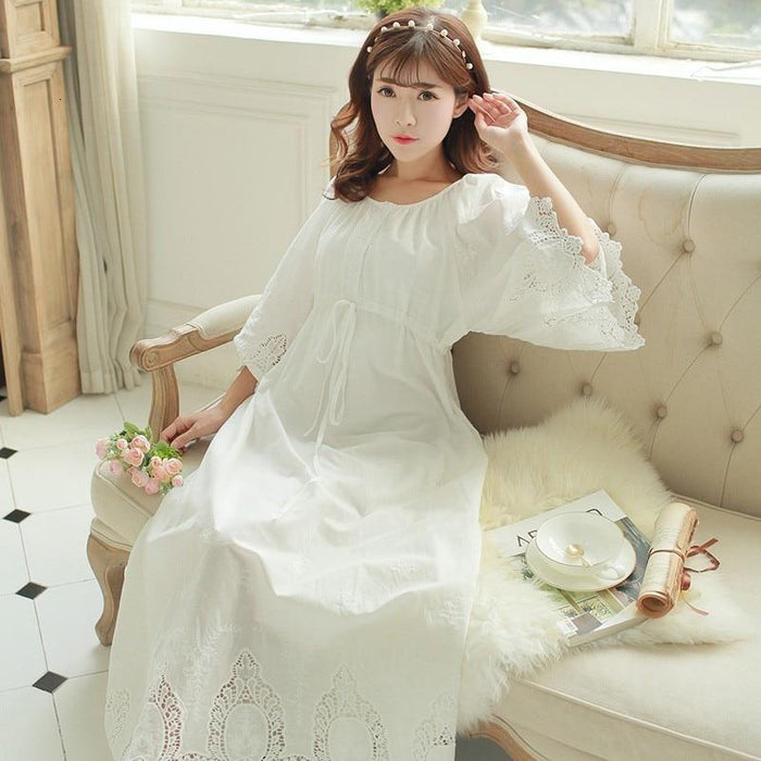 Robe Longue Blanche Bohème