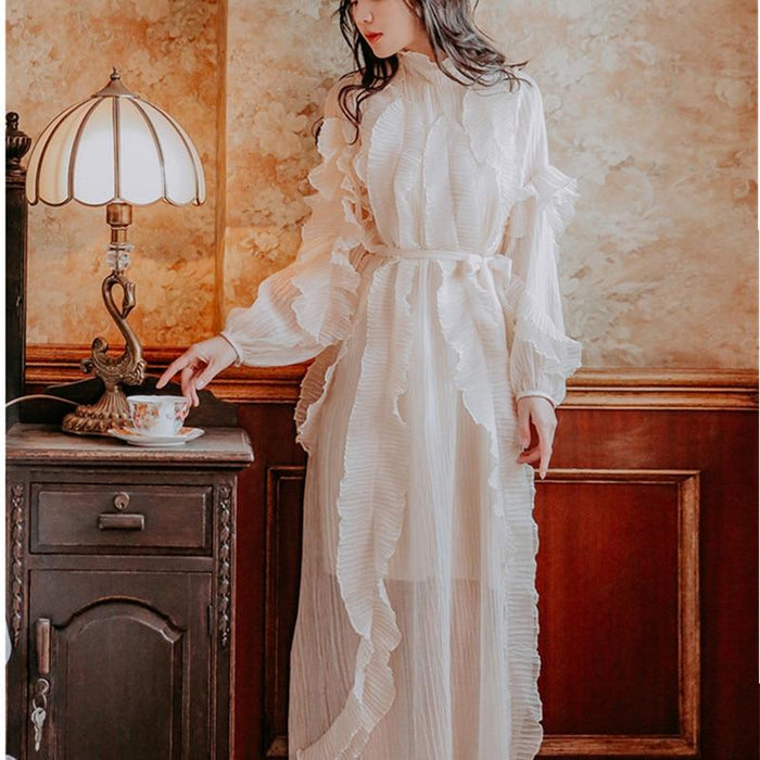 Robe Romantique <br/>Bohème Blanche Longue